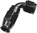 04 AN 90 DEGREE PTFE REUSABLE HOSE END BLACK