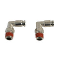 1/4 NPT(M) TO 1/4 AIRLINE 90 DEGREE SWIVEL ELBOW FITTING (2 PCS) DOT APPROVED
