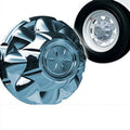 CHROME PLATED ABS TRAILER HUB COVERS
