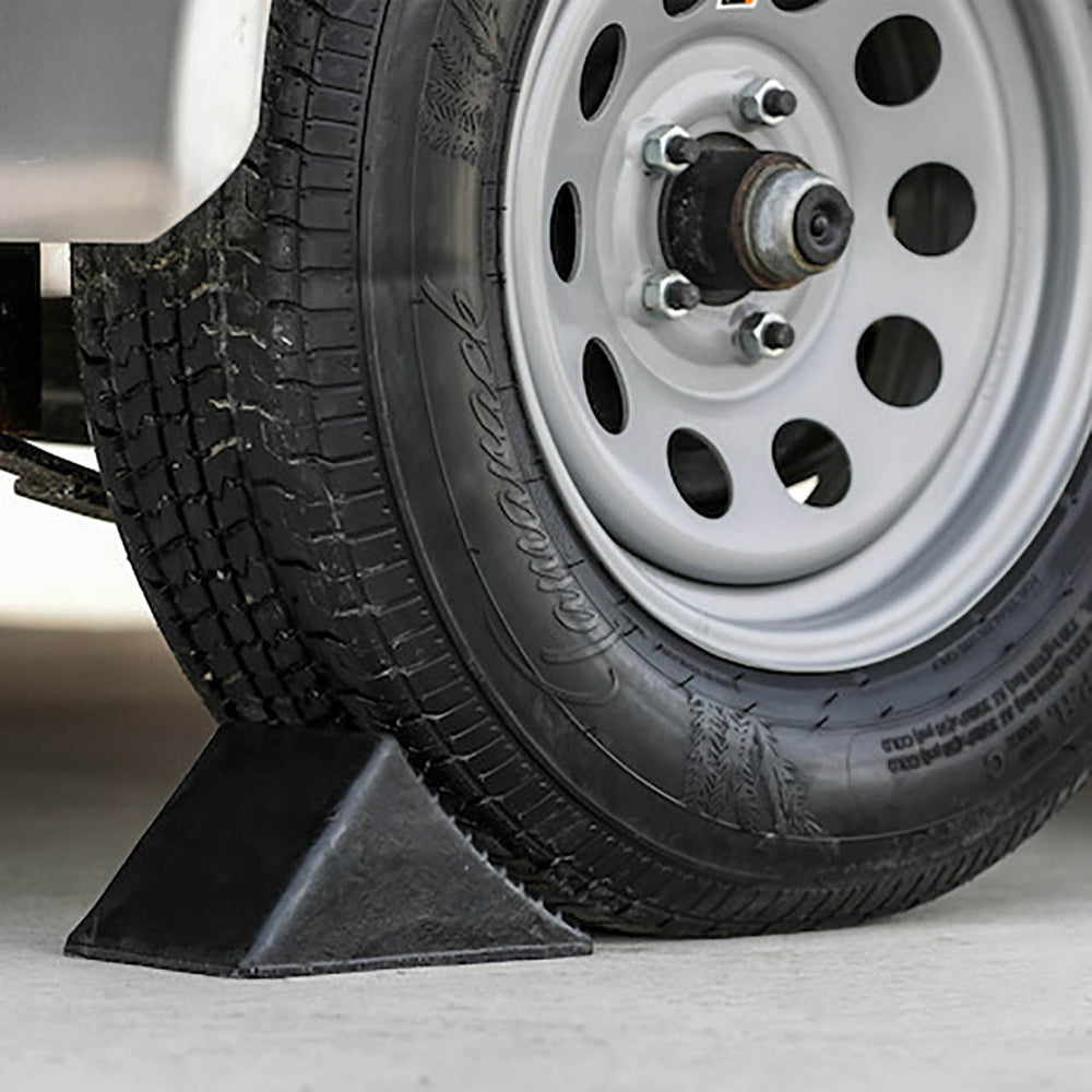 RUBBER WHEEL CHOCK 5IN X 6IN X 5IN