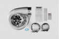 Turbosmart TS-1 Turbocharger 8280 Pro V-Band 0.96AR Externally Wastegated TS-1-8280CP-VB096E