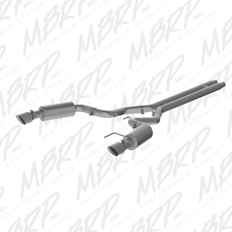 MBRP MBRP Aluminized Steel 3 Cat Back Dual Split Rear with 4.5 tips (Street Version) S7239AL S7239AL