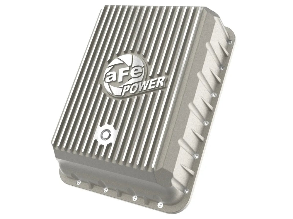 aFe POWER Street Series Transmission Pan Raw w/ Machined Fins RAM 3500 13-24 (AS69RC Aisin Transmission)