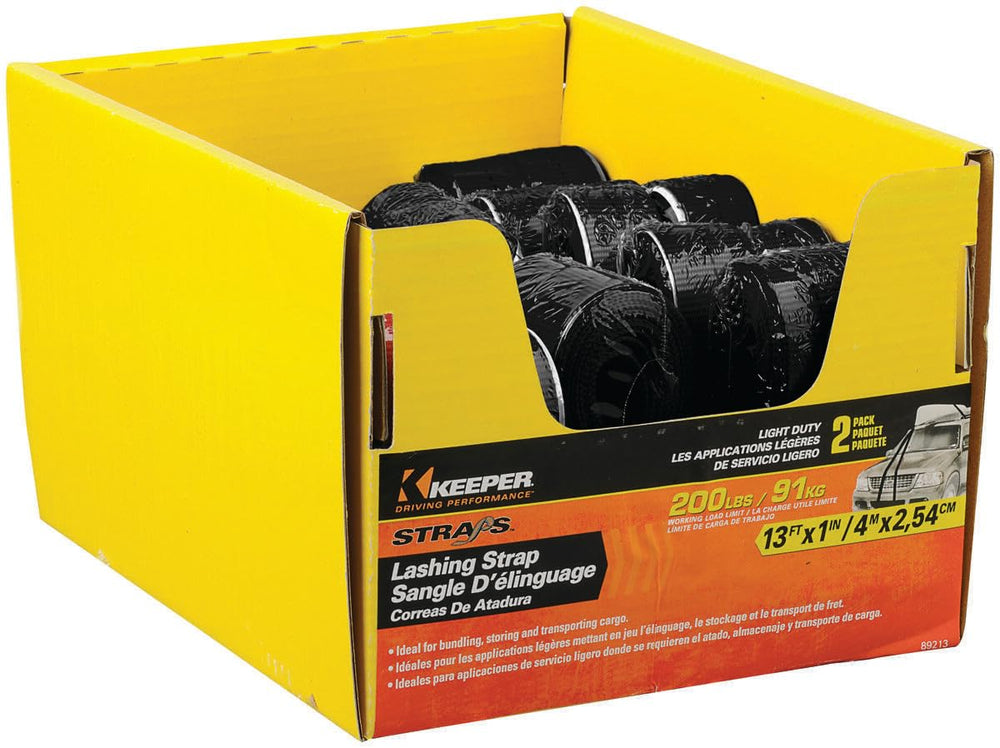 BIN DISPLAY 13FT X 1IN LASHING STRAP 200 LBS. WLL (600 LBS.BREAK STRENGTH) 2