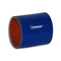Vibrant 4 Ply Reinforced Silicone Straight Hose Coupling - 3in I.D. x 3in long (BLUE)
