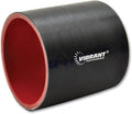 Vibrant 4 Ply Reinforced Silicone Straight Hose Coupling - 3in I.D. x 3in long (BLUE)