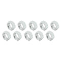 5/8-18 RH Alum Jam Nuts 10pk