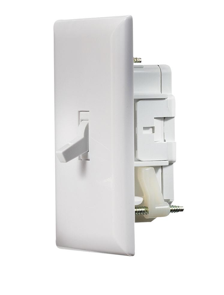 INSELF CONTAINEDIN WHITE WALL SWITCH W/COVERPLATE