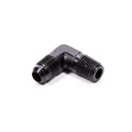 Fragola -6AN x 1/4 NPT 90 Degree Adapter - Black