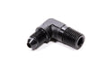Fragola -4AN x 1/4 NPT 90 Degree Adapter - Black
