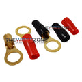 8 AWG 3/8IN GOLD RING TERMINALS - MID SERIES - 20PK