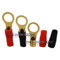 8 AWG 3/8IN GOLD RING TERMINALS - MID SERIES - 20PK