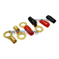 8 AWG 5/16IN GOLD RING TERMINALS - MID SERIES - 20PK