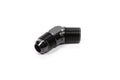 Fragola -3AN x 1/8 NPT 45 Degree Adapter - Black