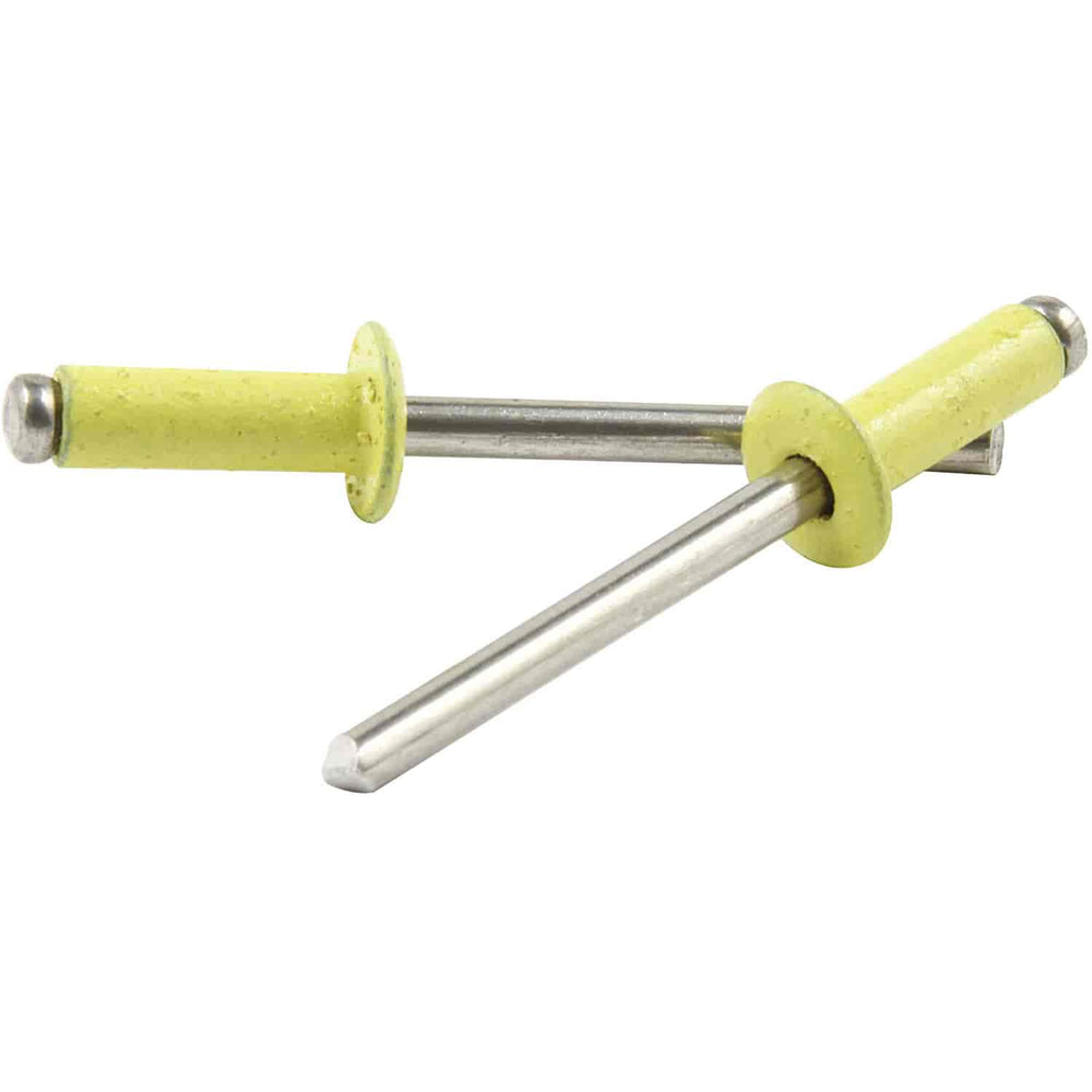 Sm Hd Rivet Yellow Alum 250pk