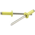 Sm Hd Rivet Yellow Alum 250pk