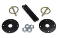 Hood Pin Kit 3/8in Alum Black 2-pack