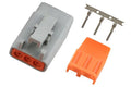 Haltech Male Deutsch DTM-2 Connector 7.5 Amp Plug & Pins