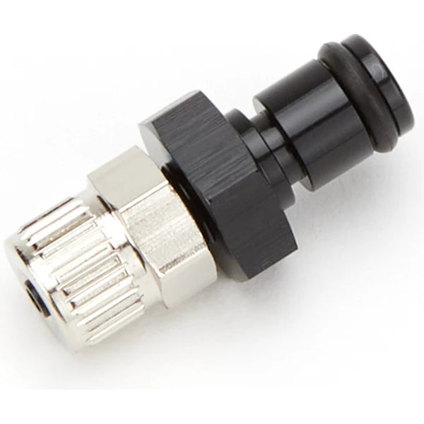 Black Anodized Aluminum Bleeder Hose End