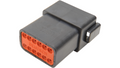 NAMZ Deutsch DT Series 12-Wire Receptacle & Wedgelock - Black (HD 72109-94BK)