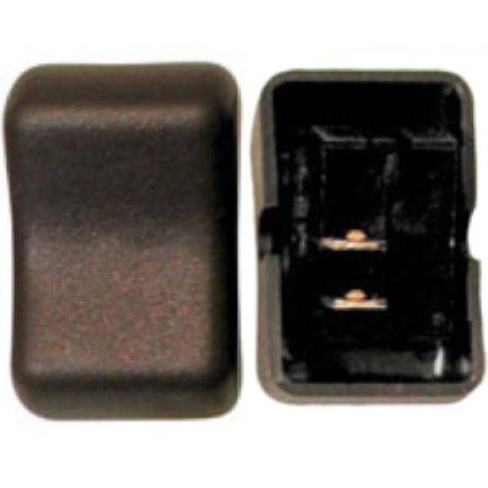 CONTOUR ROCKER SPST BLACK MOMENTARY ON/OFF