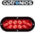 LED TAIL LIG OVAL;SURF/FLANG MT CLR