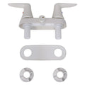 CATALINA 4IN SHOWER VALVEWHITEWITH VACUUM BREAKER & WHITE LEVERHANDLES