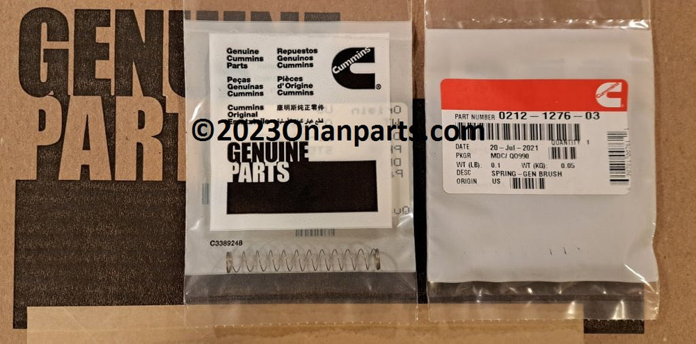 CUMMINS/ONAN SPRINGGEN BRUSH