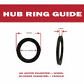 HUB RING -130MM OD 4PACK 124.9MM ID