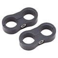 Russell Hose Separator For -10 Braided Hose - Black Anodize (2 Pack)