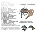 5/8" STD KEY CAM LOCK 4
