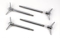 Valve Cover Y Wing Bolts Chrome Plated 4 pack Fits Chevrolet 262-400 Gen I Small Block & Chevrolet 396-454 Big Block 1/4-20 x 5/8 Inch Mr Gasket