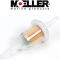 DISPOSABLE IN LINE FUEL FILTER 5/16INBRB