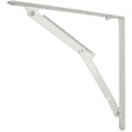 FOLDING SHELF BRACKET WHITE