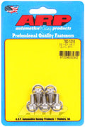 ARP M6 x 1.00 x 12 Hex Stainless Steel Bolts (Set of 5)