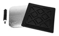VENTCOVER DUAL(INSIDE) 14INX14IN BLACKW/CLIPS&SCREWS