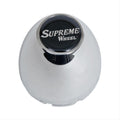 Cap Supreme Plastic Snap on FrontChrome One Size 4 x 3.25