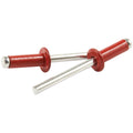 Sm Hd Rivet Red Alum 250pk