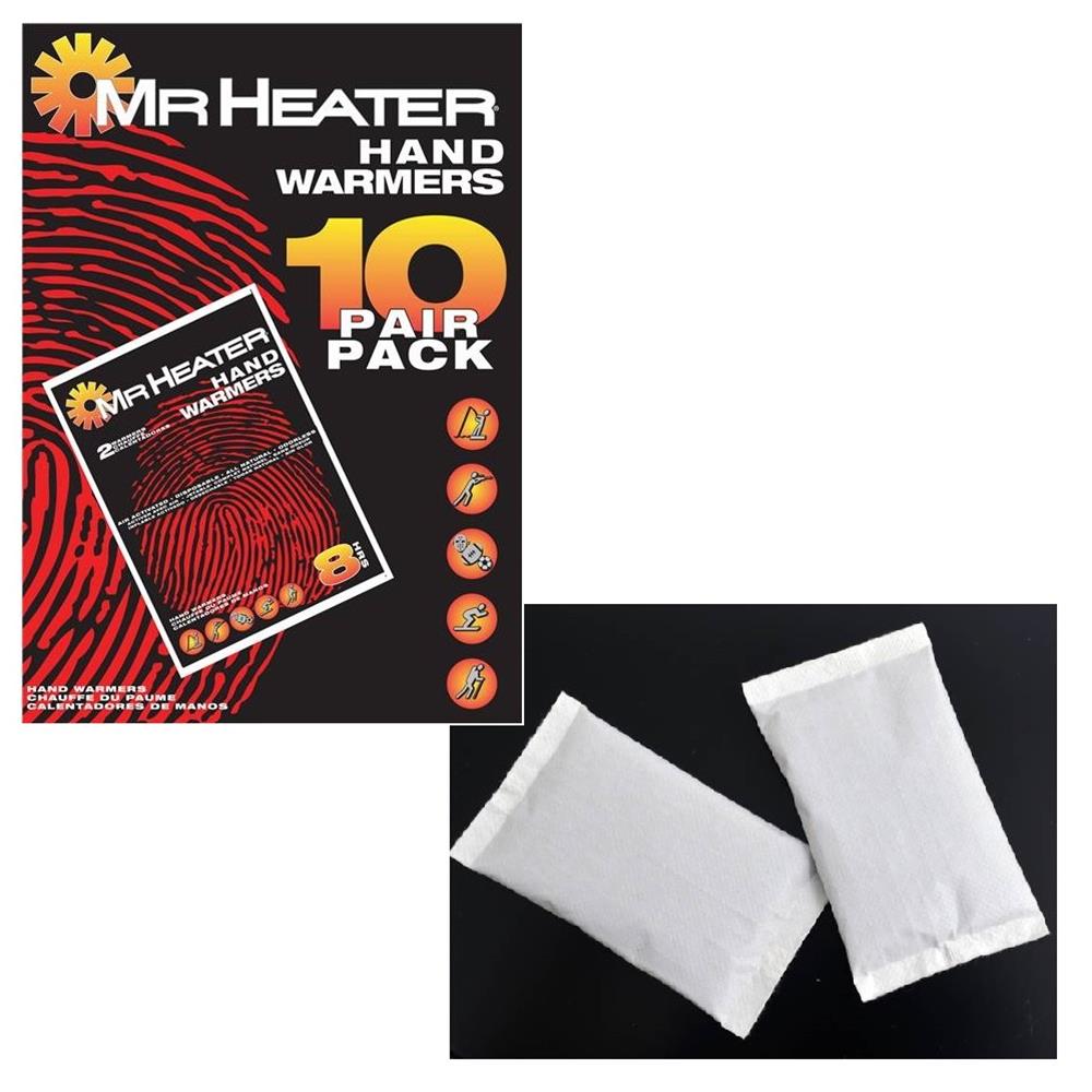 HAND WARMERS 10 PAIRS PER PACK
