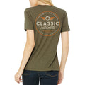 OLIVE GREEN W/ CREAM FRONT LOGO WOMEN'S