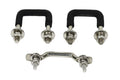 Kentrol 55-86 Jeep Windshield Tie Down Kit CJ - Polished Silver