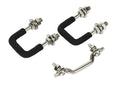 Kentrol 55-86 Jeep Windshield Tie Down Kit CJ - Polished Silver