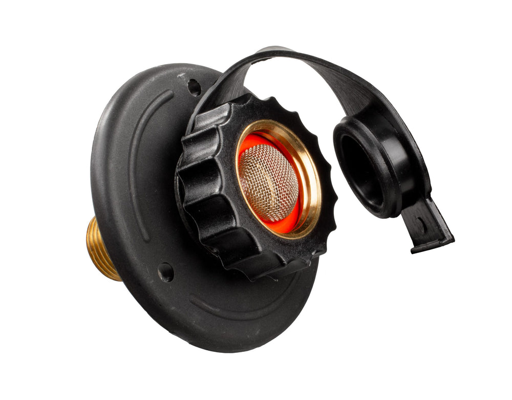 CITY WATER FLANGE, BLACK, MPT