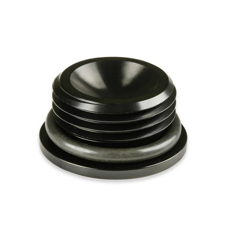 -10AN LOW PROFILE PORT PLUG, BLACK