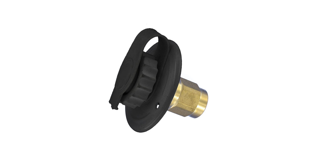 WATER INLET 23/4IN METAL FLANGE FPT BLACK BULK