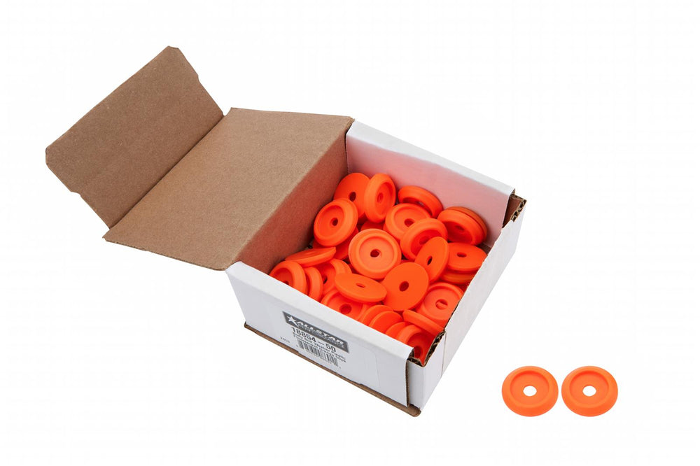 Body Bolt Washer Plastic Fluorescent Orange 10pk
