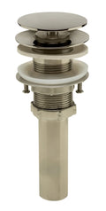 PLASTIC STRAINER W/POPSTOP STOPPER CHROME