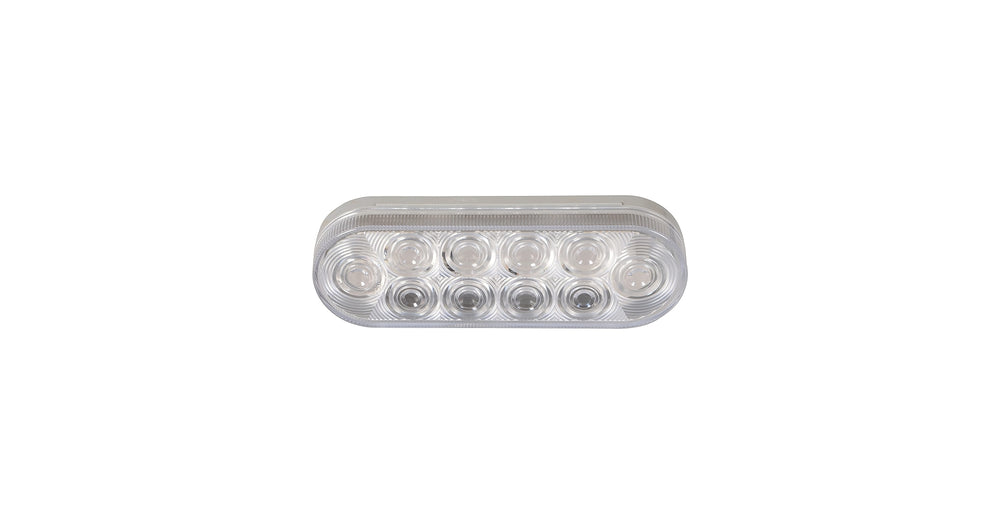 LED S/T/T;OVAL;12-24V;CLEAR LENS;RE