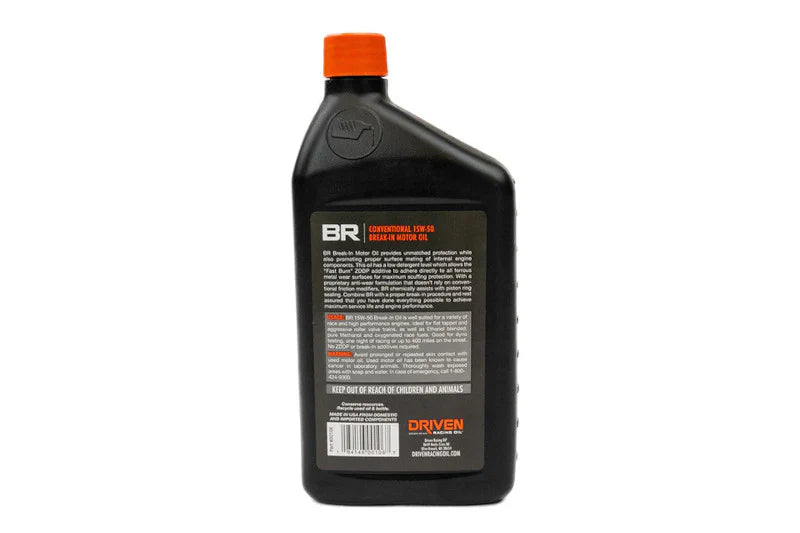 Industrial Injection DRIVEN Conventional Break In Motor Oil 15W-50 1qt