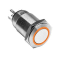 Oracle Momentary Flush Mount LED Switch - Amber